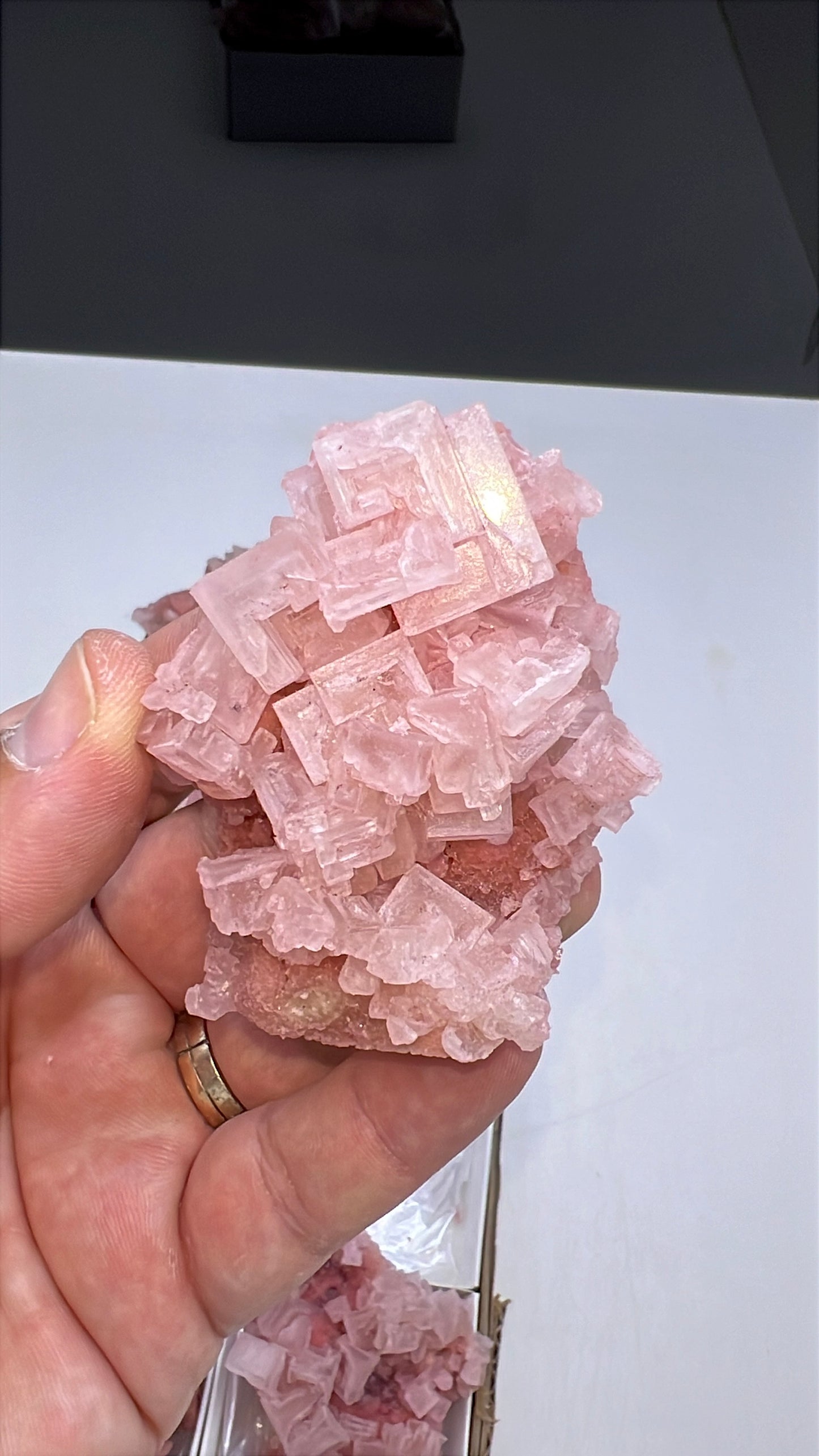 Pink Halite Crystal - 8 Pieces Lot