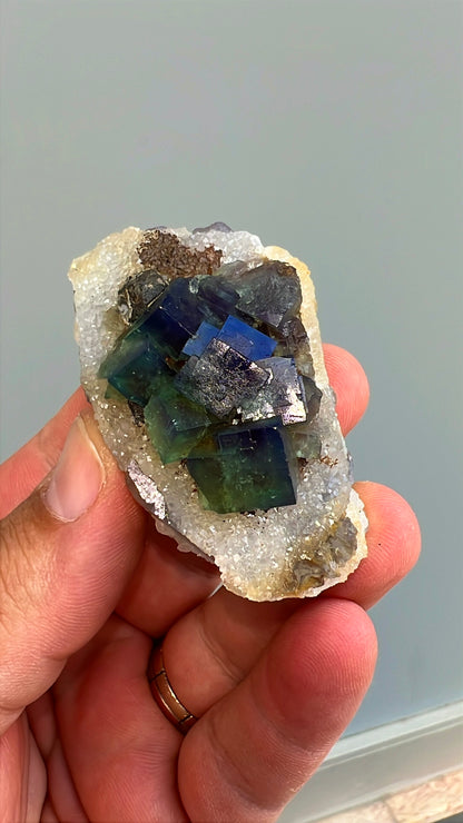 Color Change Green-Purple Fluorite  Crystal Lot