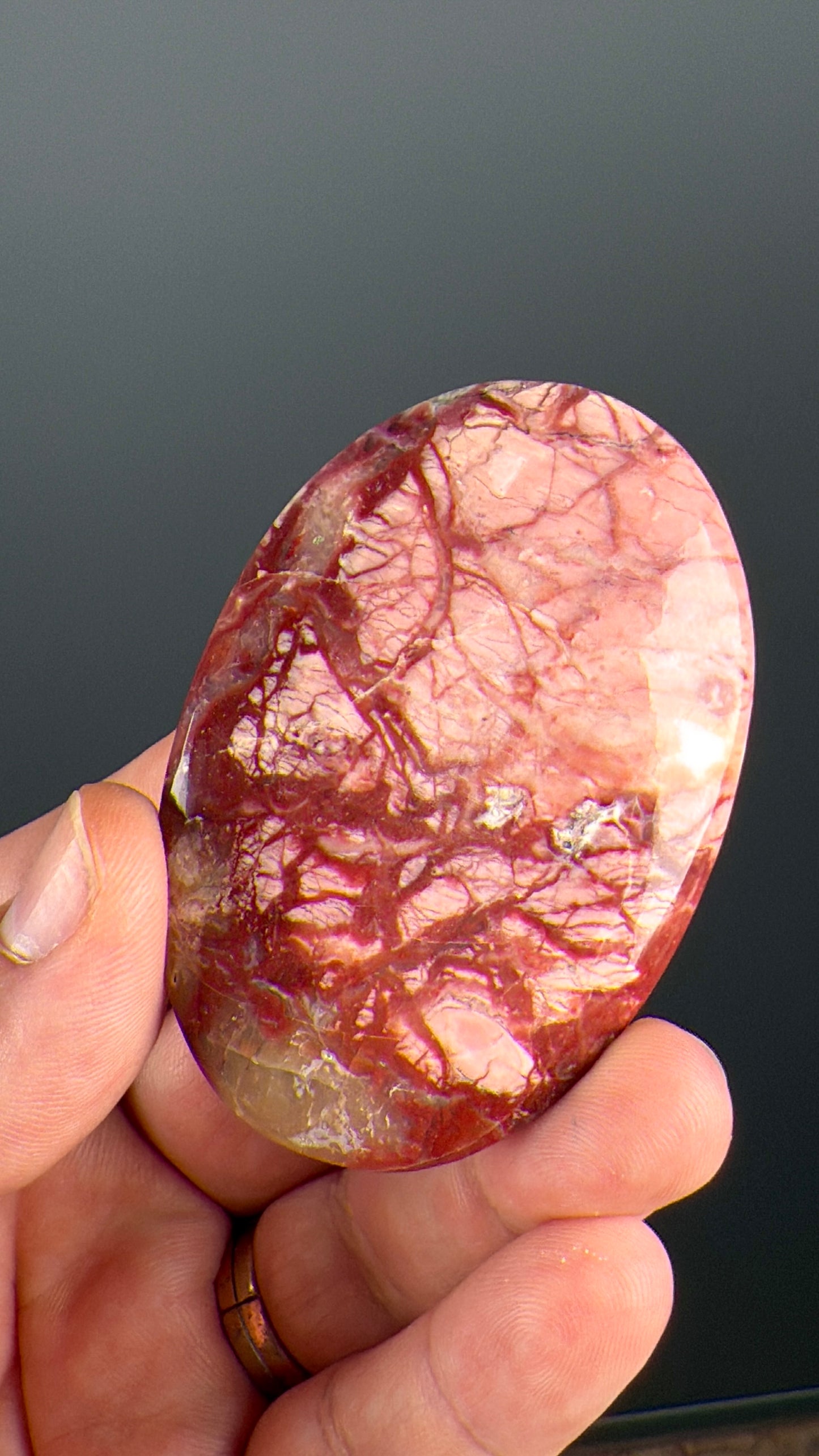 Pink Opal Crystal Palm Stone Lot