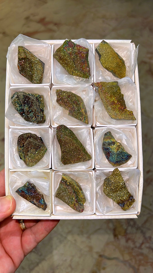 Rainbow Chalcopyrite Crystal Lot