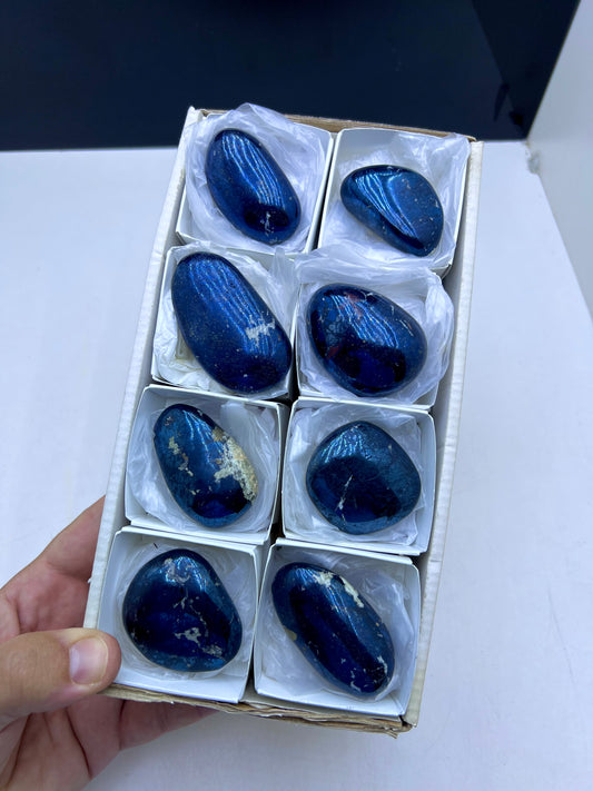 Top Quality Blue Purple Covellite Crystal Lot-8 Pieces