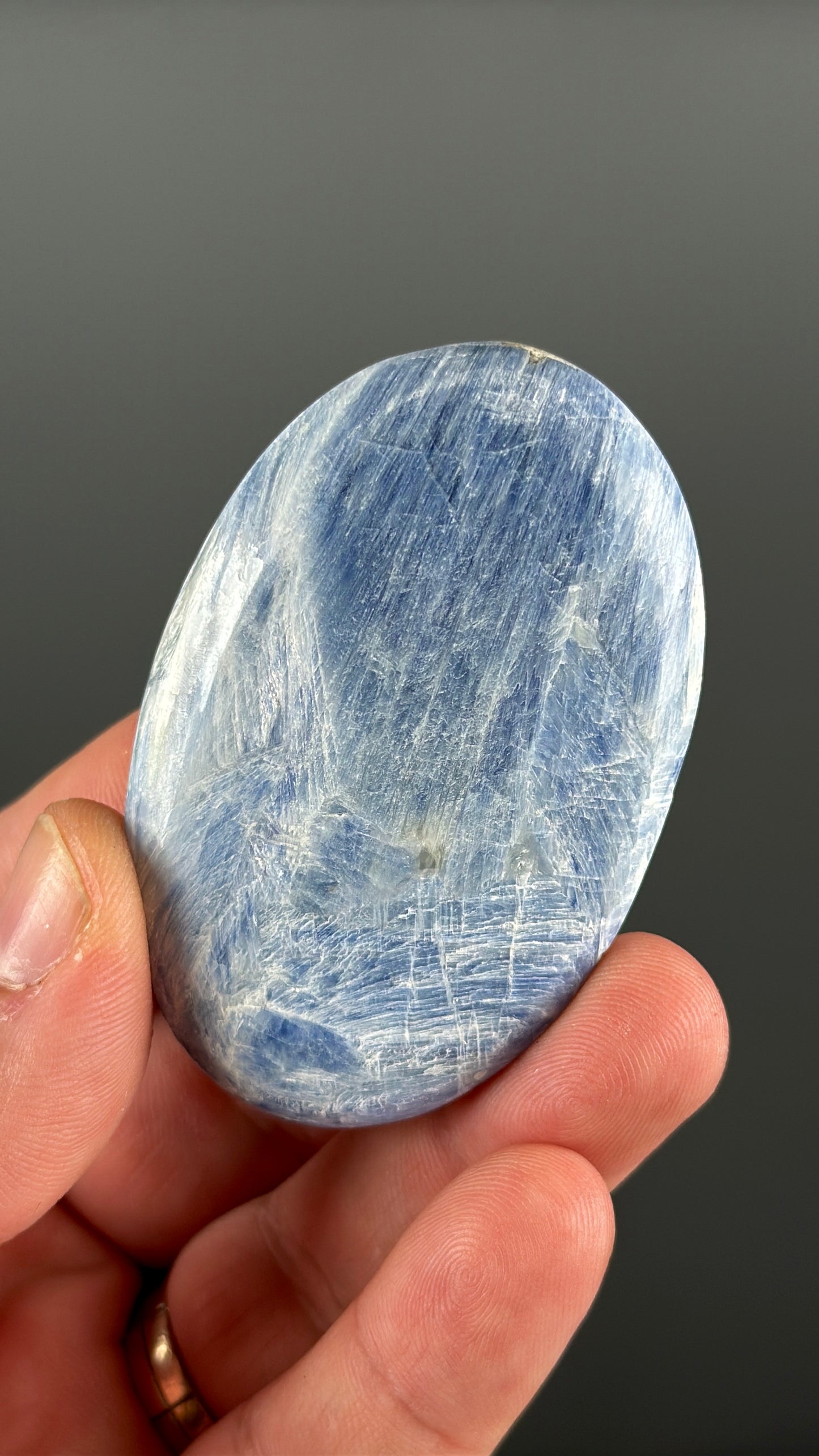 Blue Kyanite Crystal Palm Stone Lot