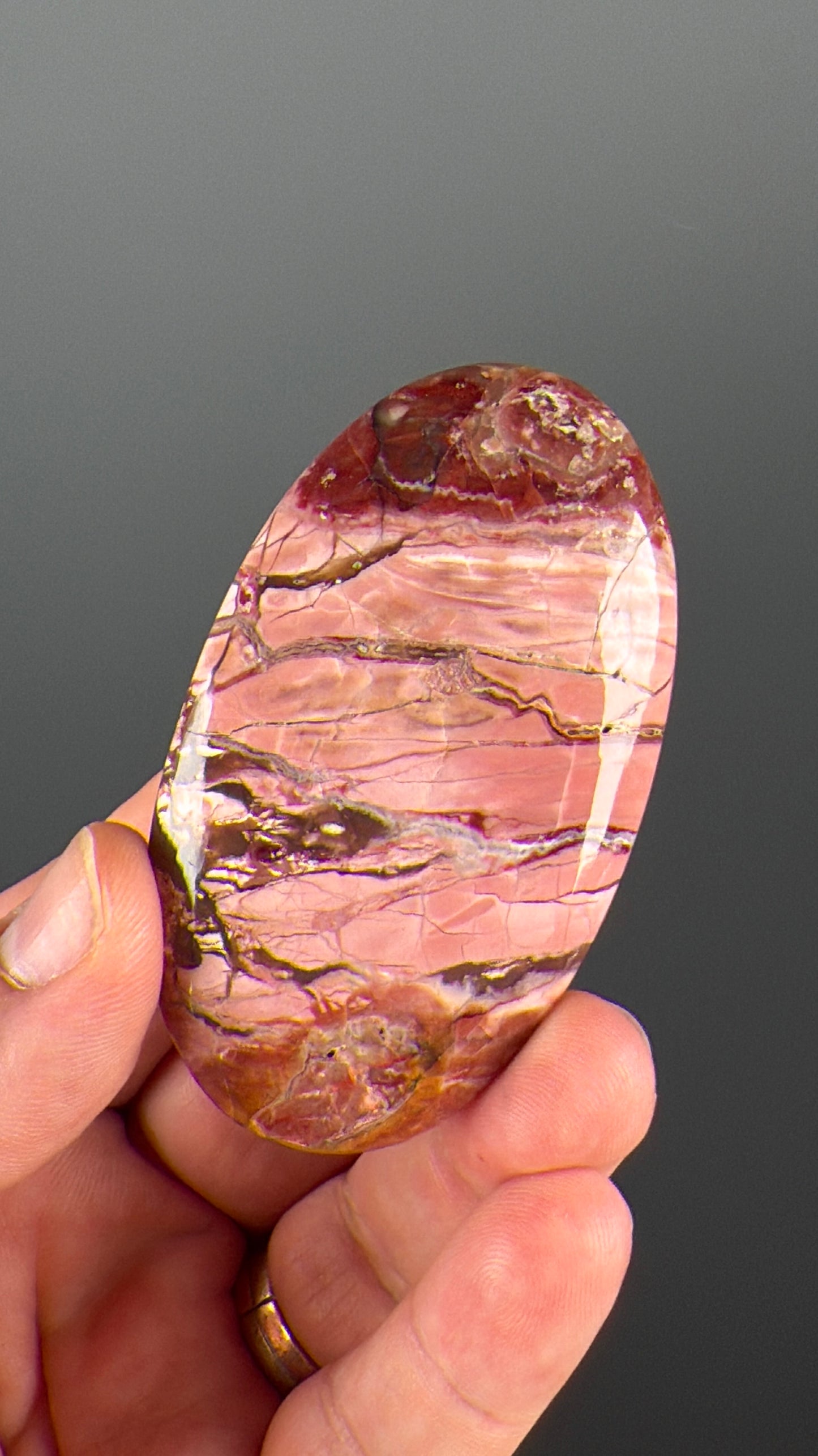 Pink Opal Crystal Palm Stone Lot