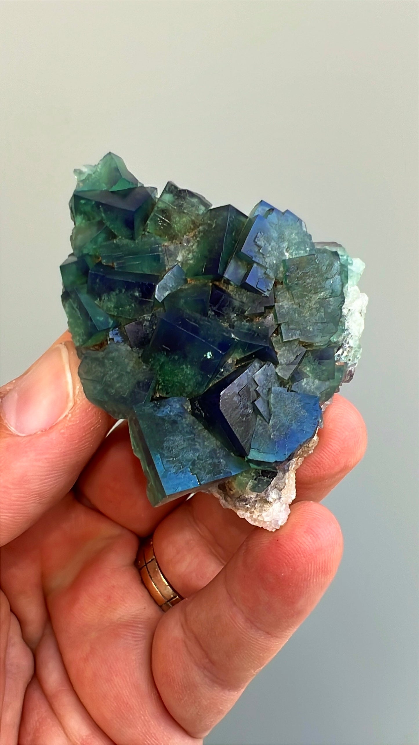 Color Change Green-Purple Fluorite  Crystal Lot