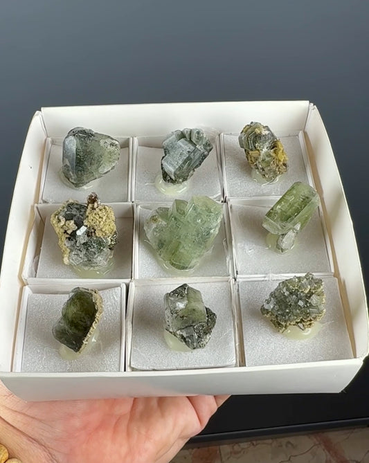 Green Apatite with Muscovite Lot