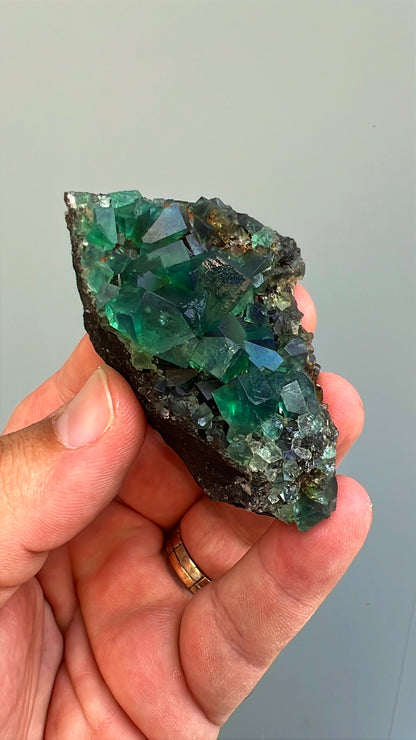 Color Change Green-Purple Fluorite  Crystal Lot