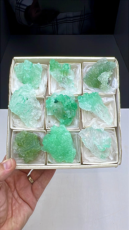 Green Halite Crystal Lot