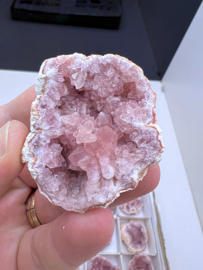 Pink Amethyst Crystal Specimen Lot - 12 Pieces