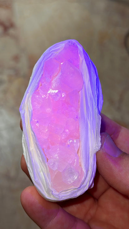 UV Pink Mangano Calcite Crystal Lot