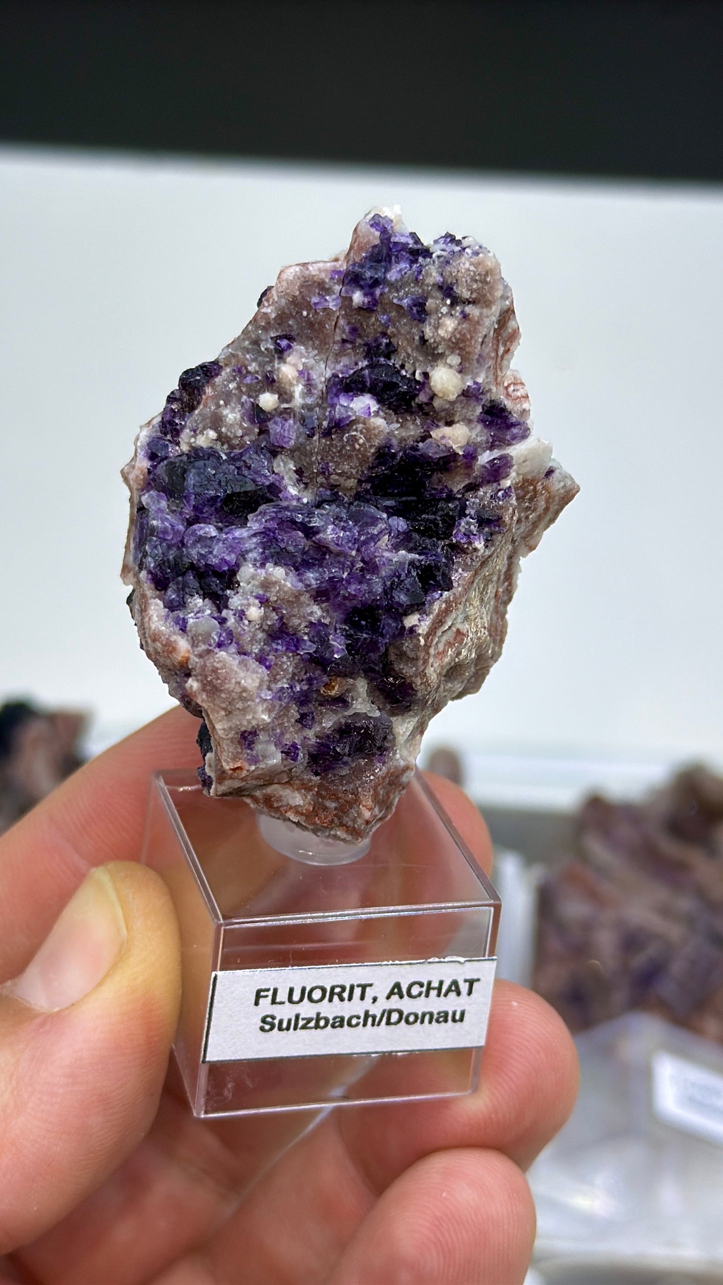 Purple Fluorite with Druzy Chalcedony Lot