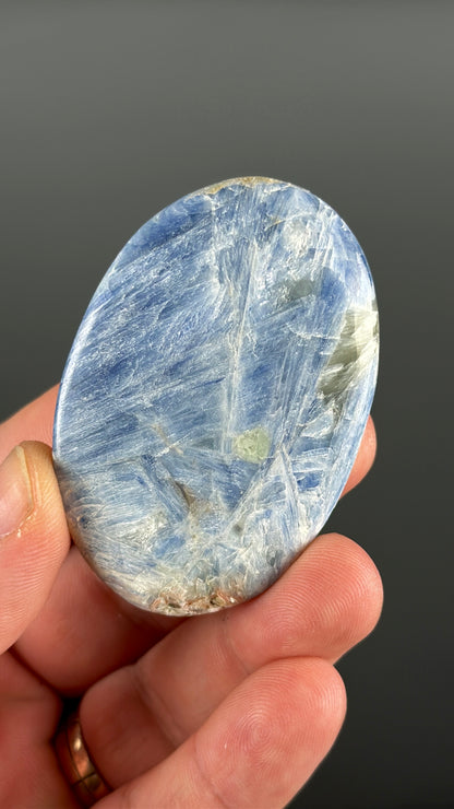 Blue Kyanite Crystal Palm Stone Lot