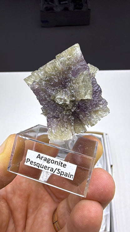 Purple Aragonite Specimen Lot