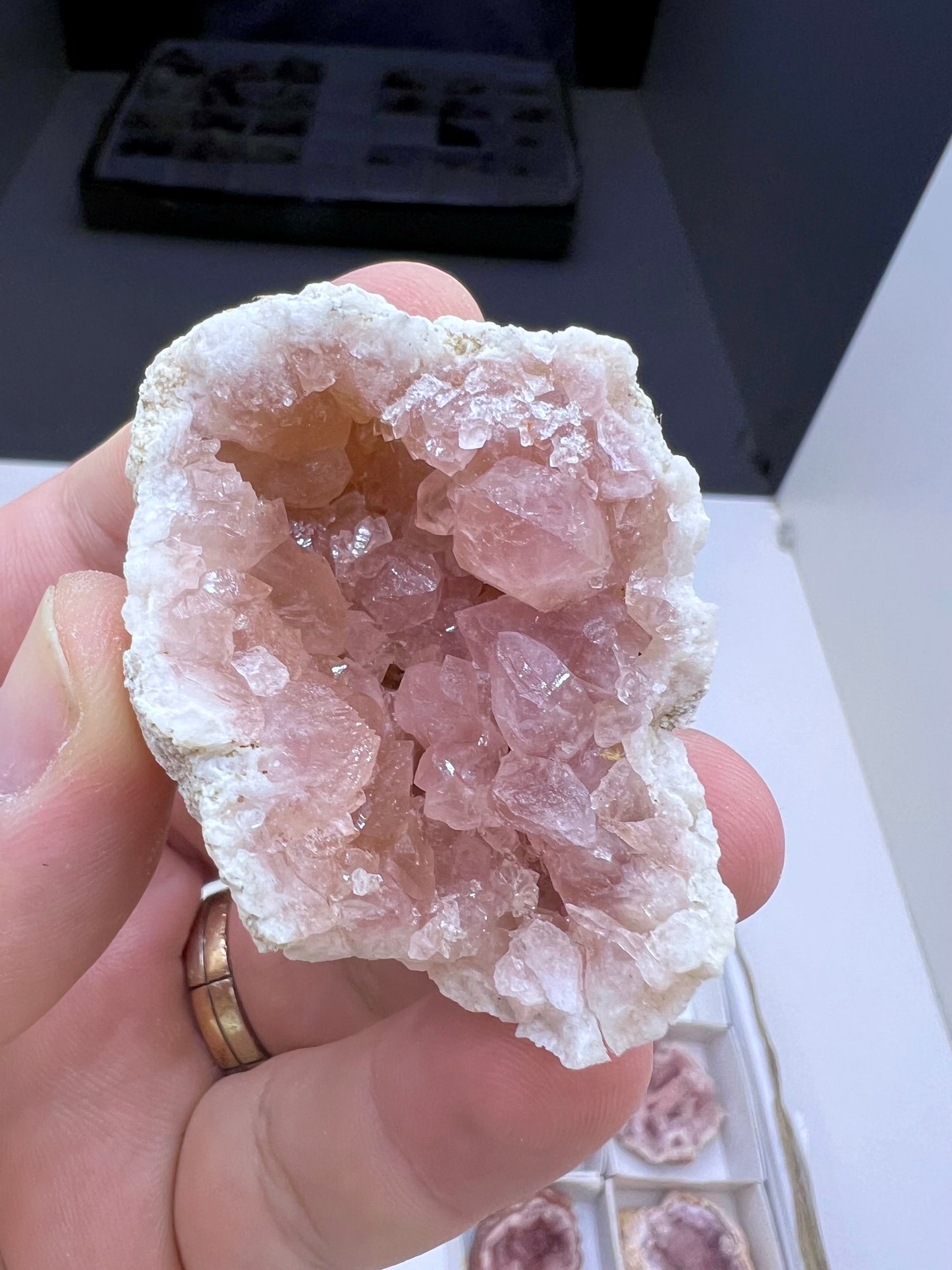 Pink Amethyst Crystal Specimen Lot - 12 Pieces