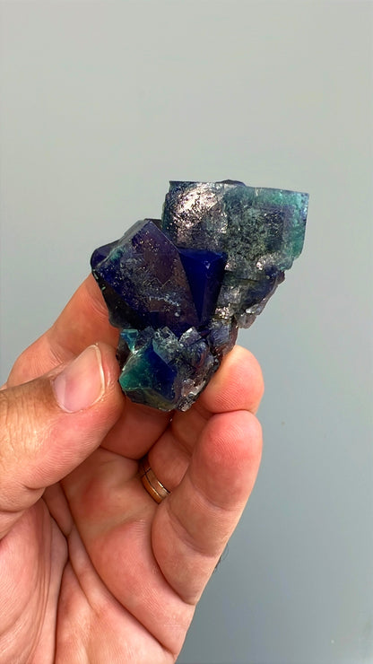 Color Change Green-Purple Fluorite  Crystal Lot