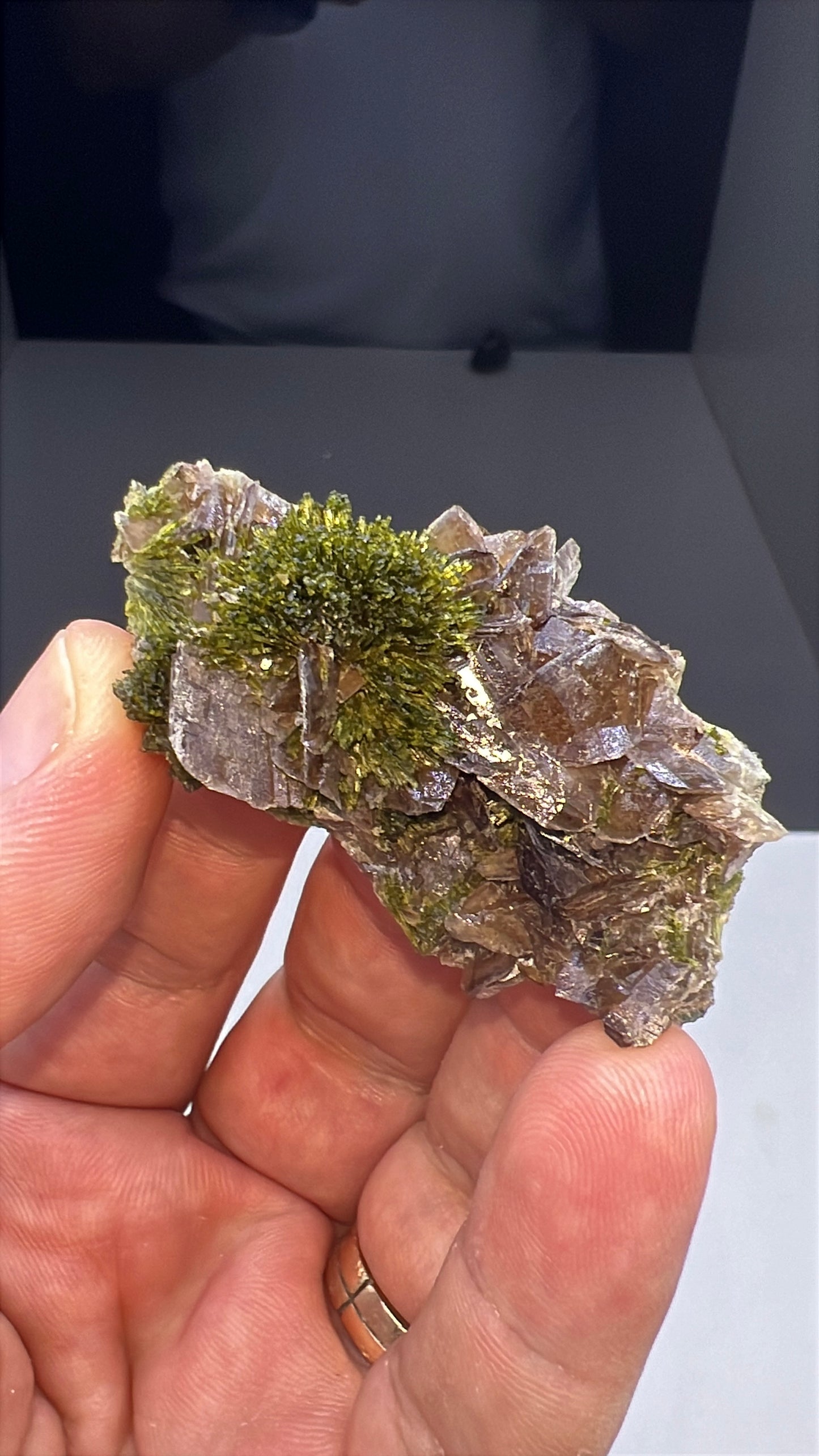 Axinite with Epidote Specimen