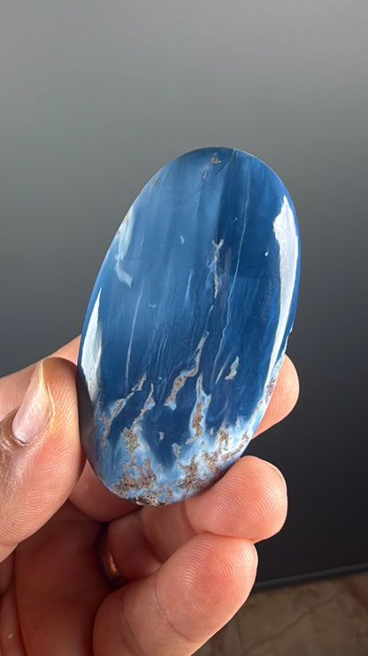 Owyhee Blue Opal Crystal Palm Stone Lot