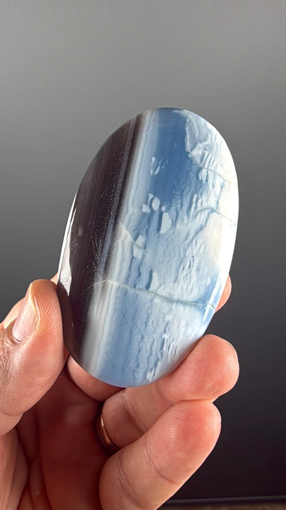Owyhee Blue Opal Crystal Palm Stone Lot