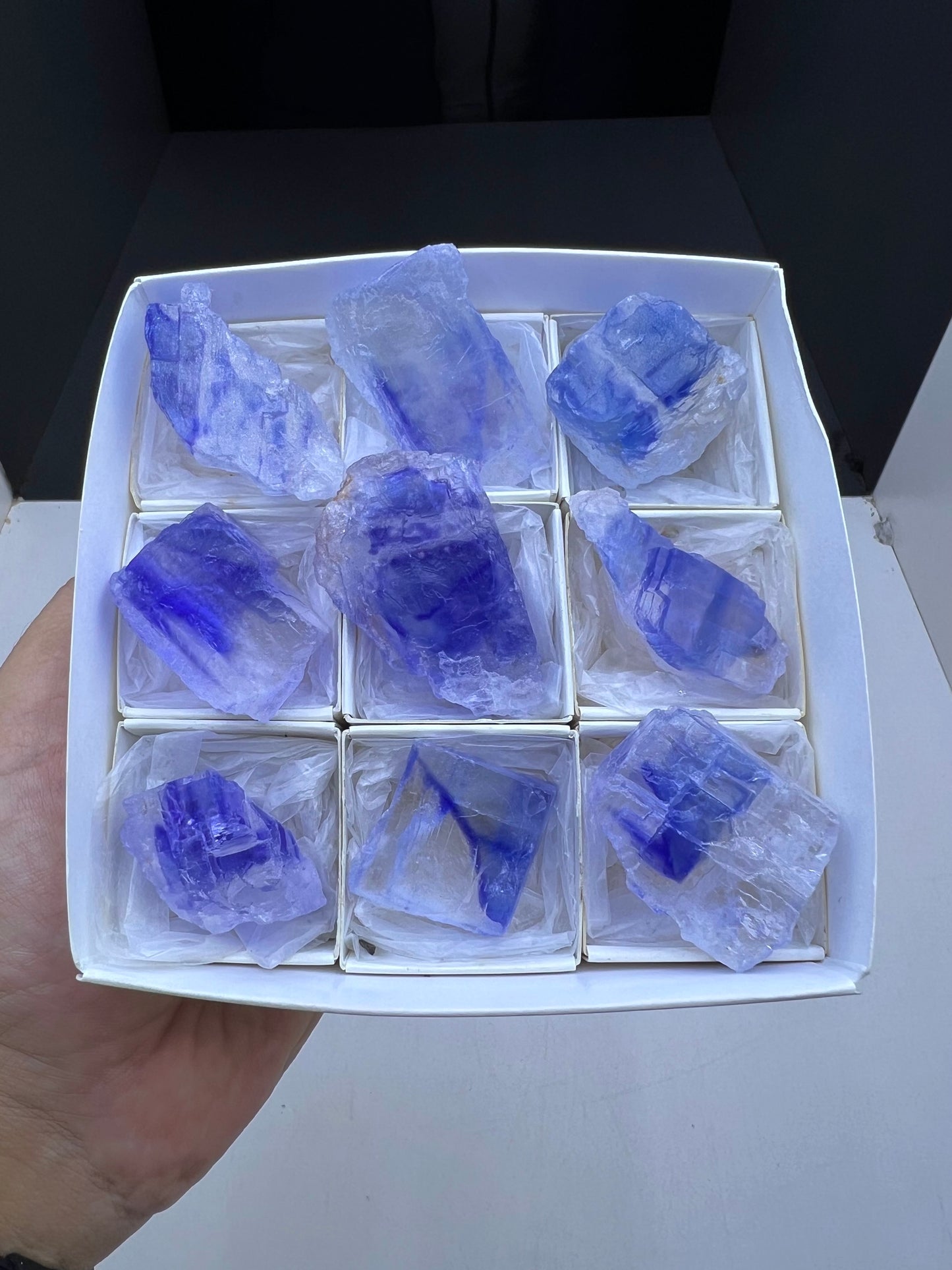 Blue Halite Crystal Lot