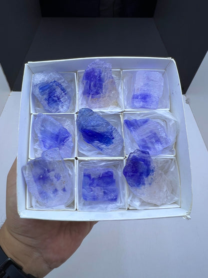 Blue Halite Crystal Lot