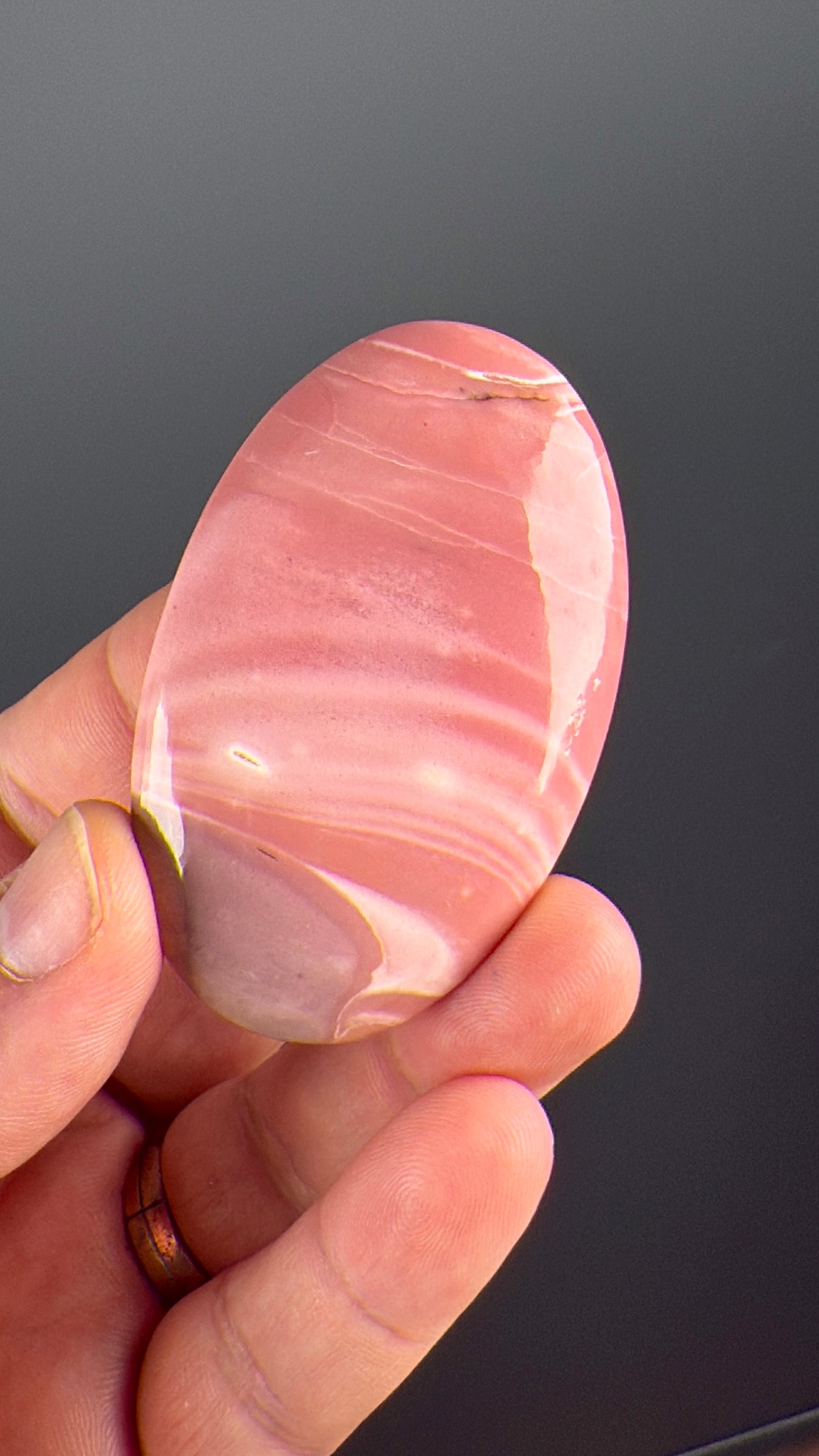 Pink Opal Crystal Palm Stone Lot