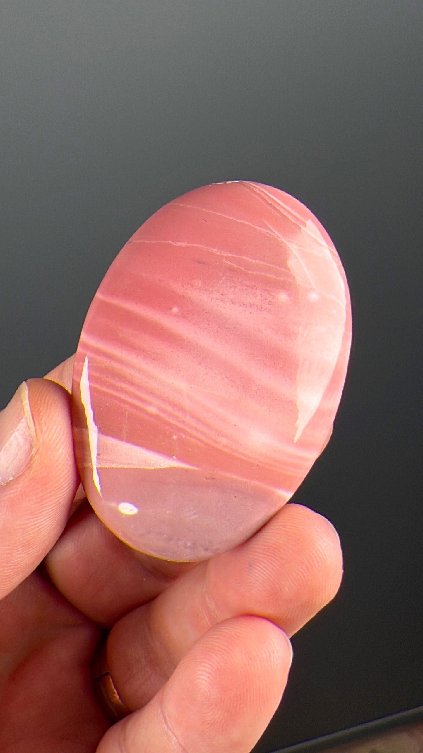 Pink Opal Crystal Palm Stone Lot