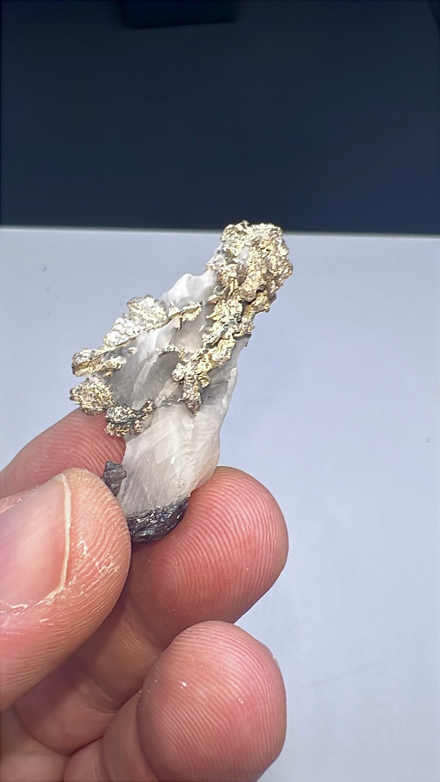 Arborescent Silver with White Calcite Specimen Lot