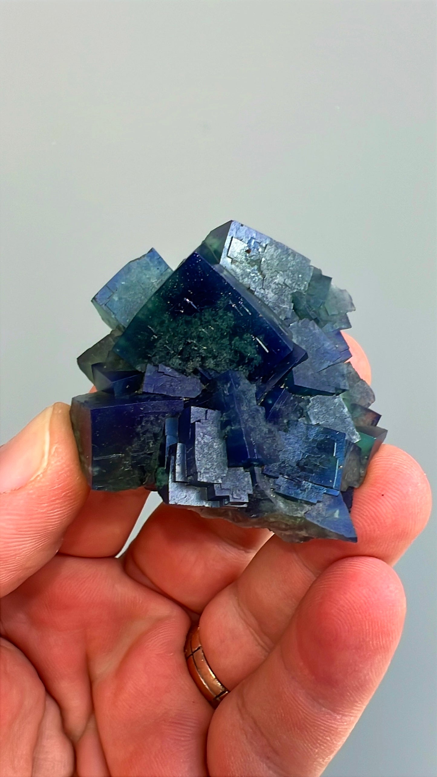 Color Change Green-Purple Fluorite  Crystal Lot