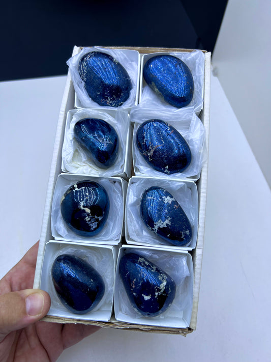 Top Quality Blue Purple Covellite Crystal Lot-8 Pieces