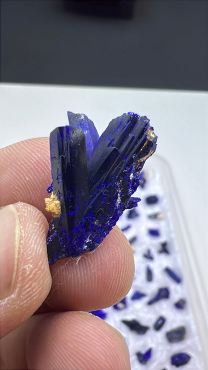 Blue Azurite Crystal  Specimen Lot 60-70 Pieces