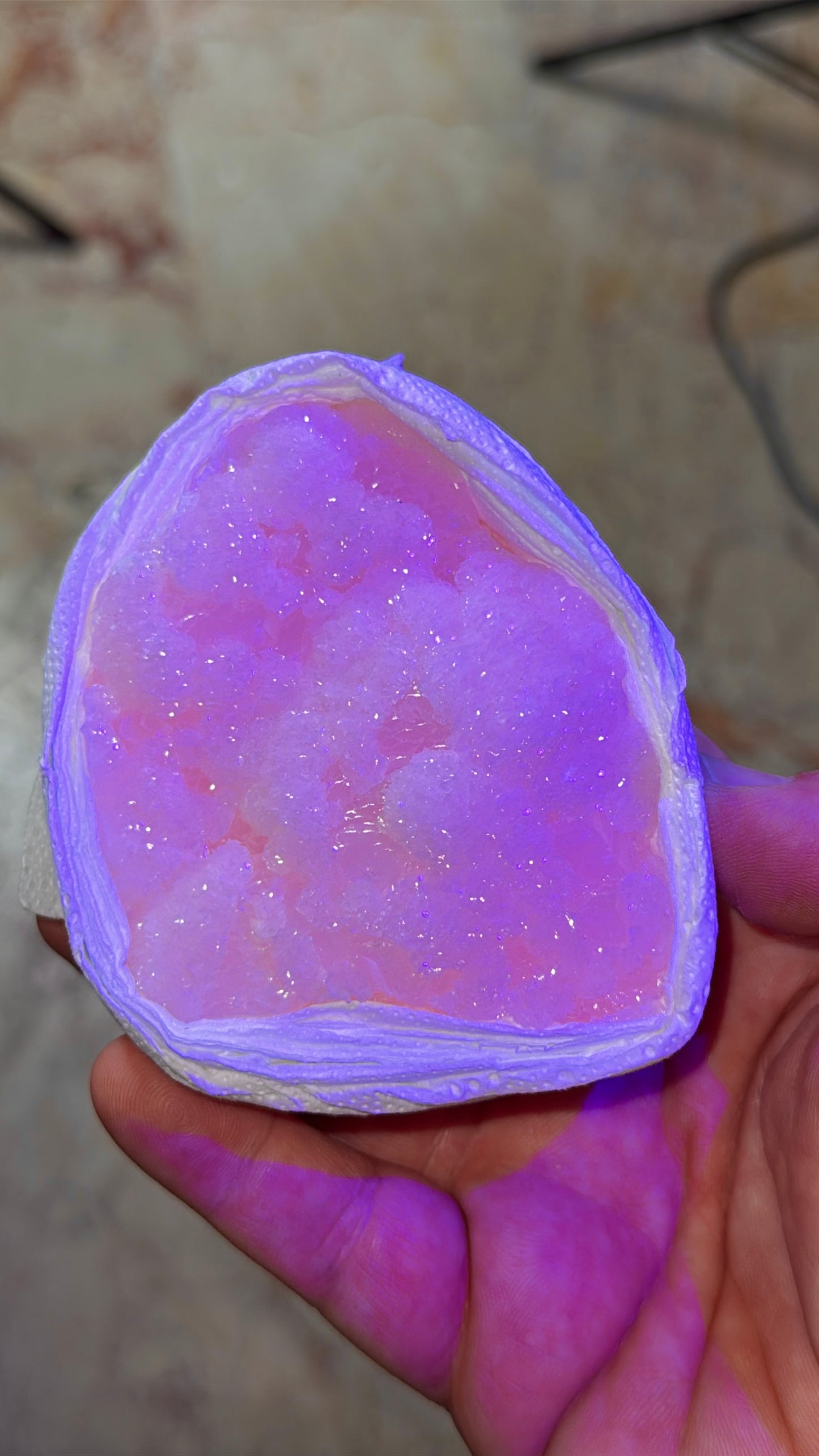 UV Pink Mangano Calcite Crystal Lot