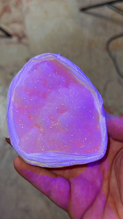 UV Pink Mangano Calcite Crystal Lot