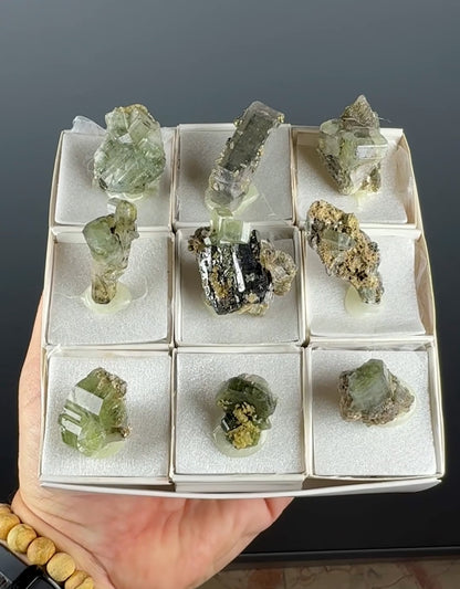 Green Apatite with Muscovite Lot