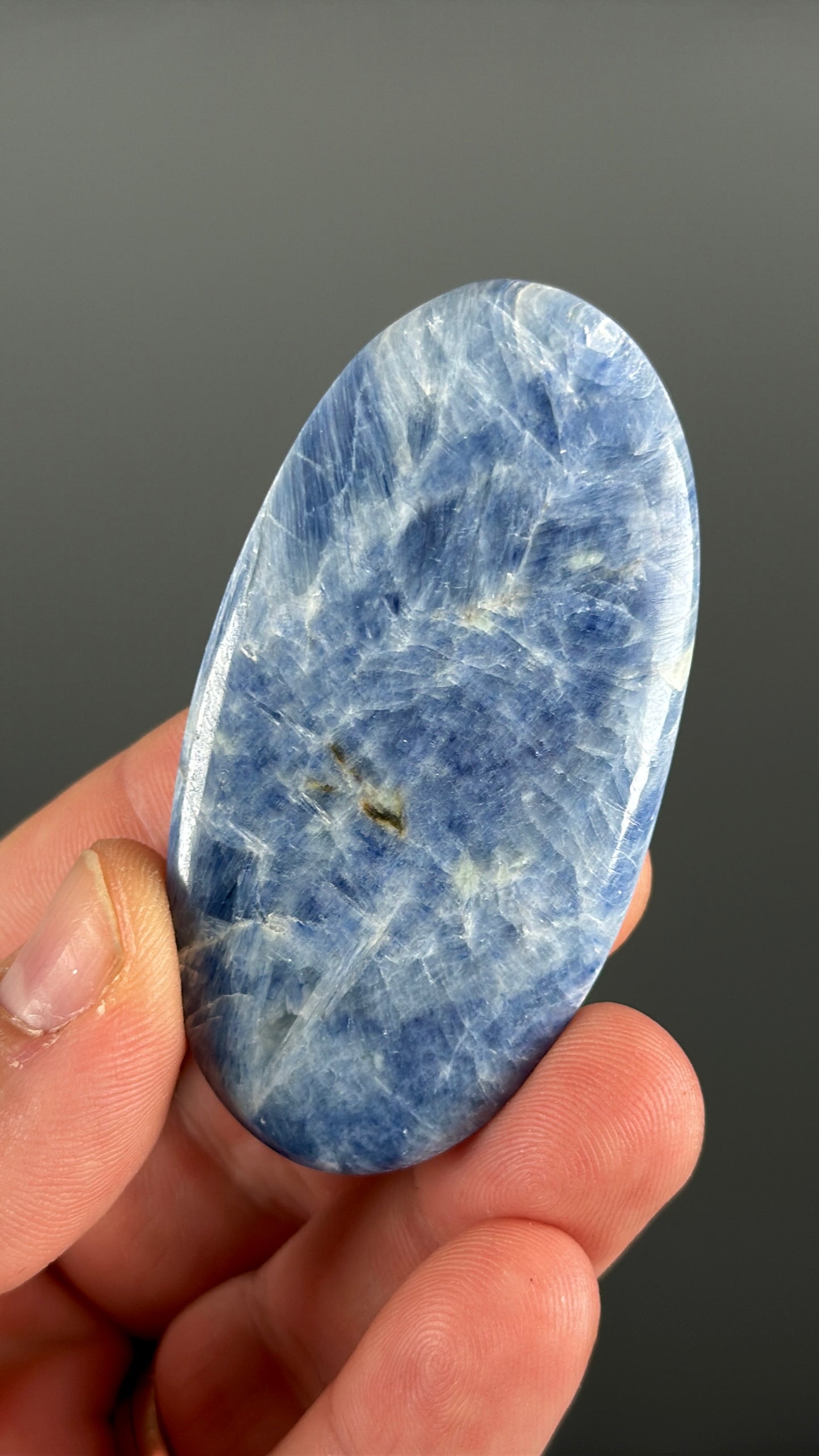 Blue Kyanite Crystal Palm Stone Lot