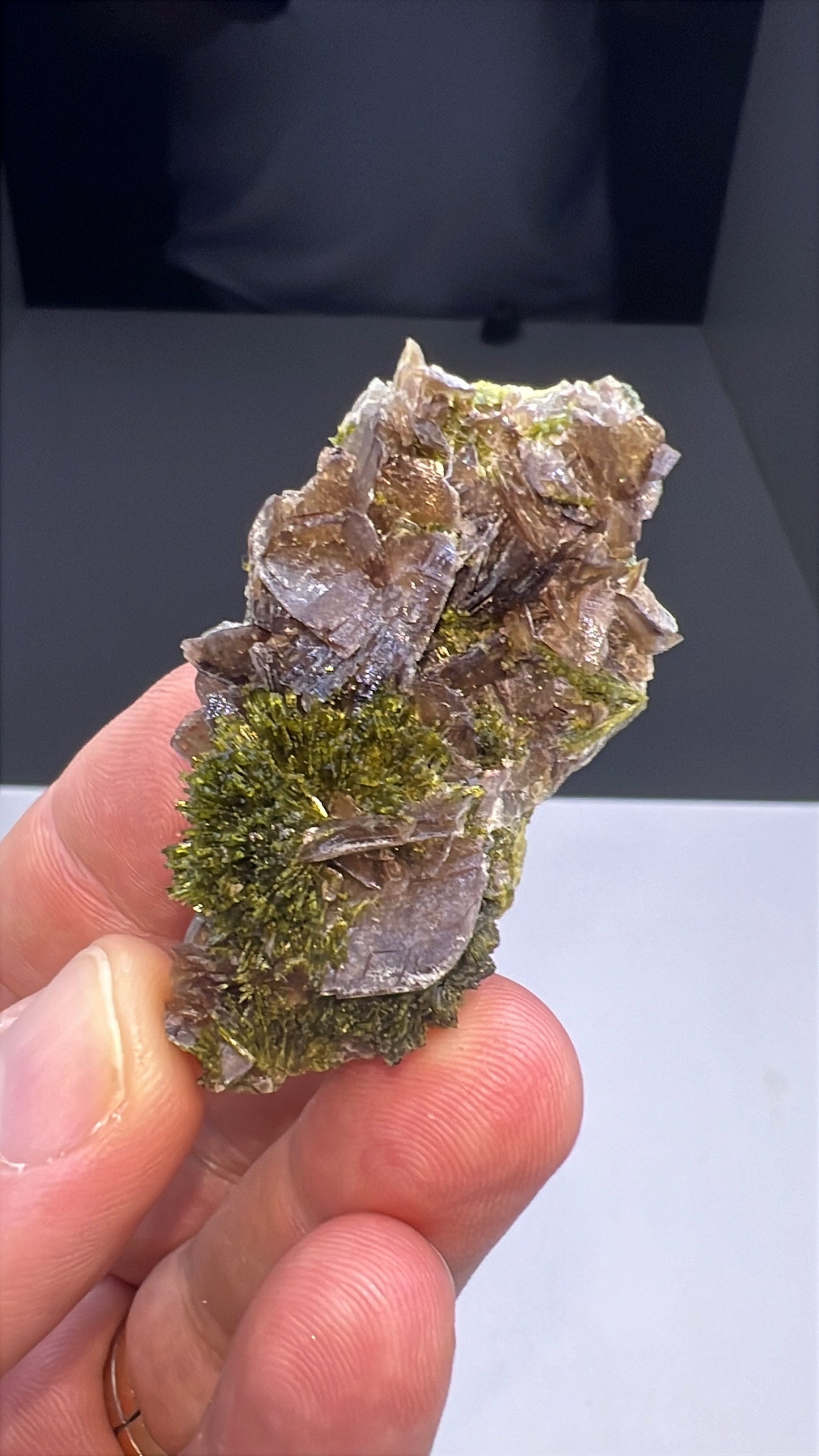 Axinite with Epidote Specimen