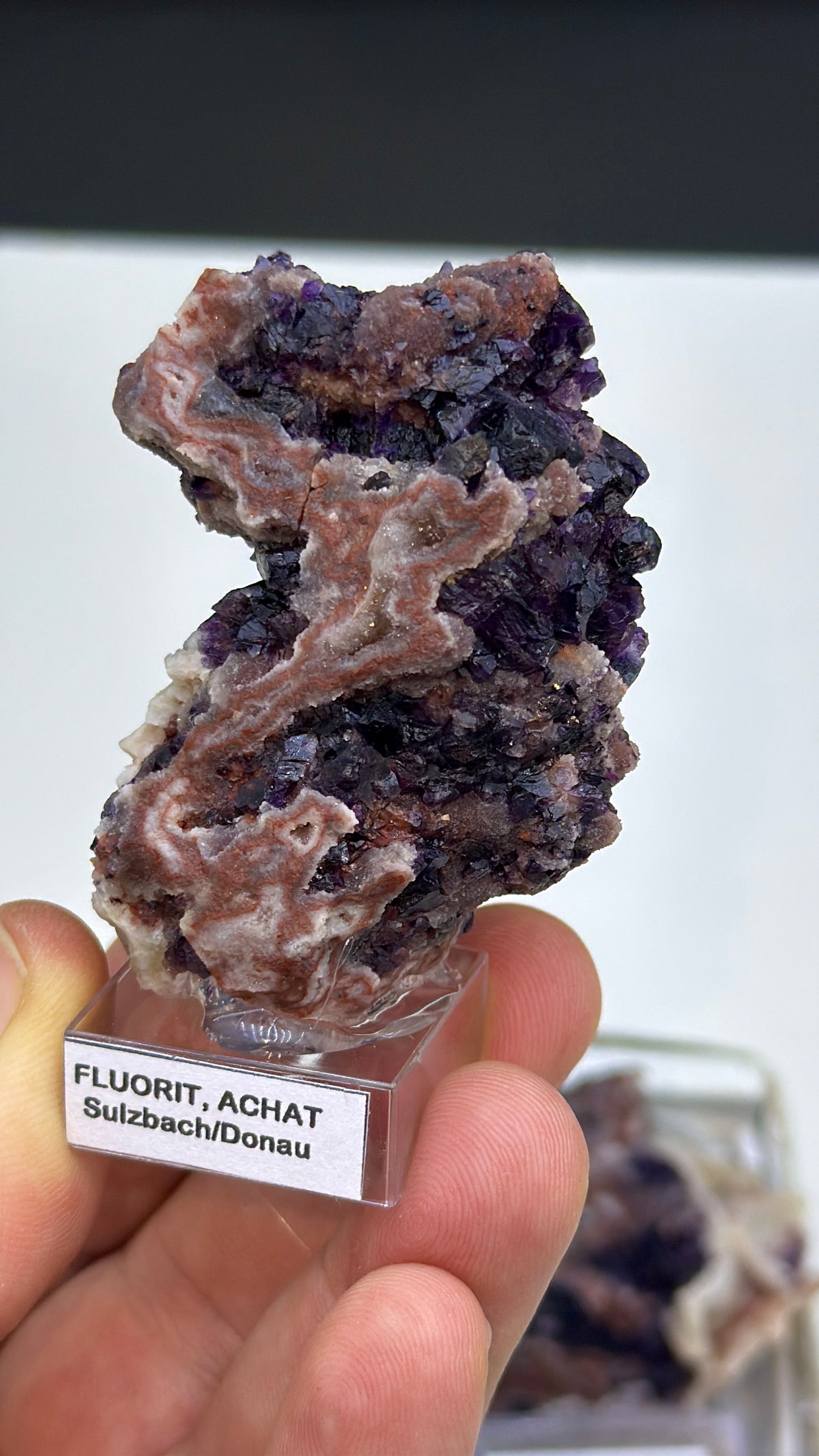 Purple Fluorite with Druzy Chalcedony Lot