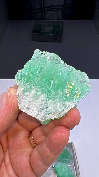 Green Halite Crystal Lot