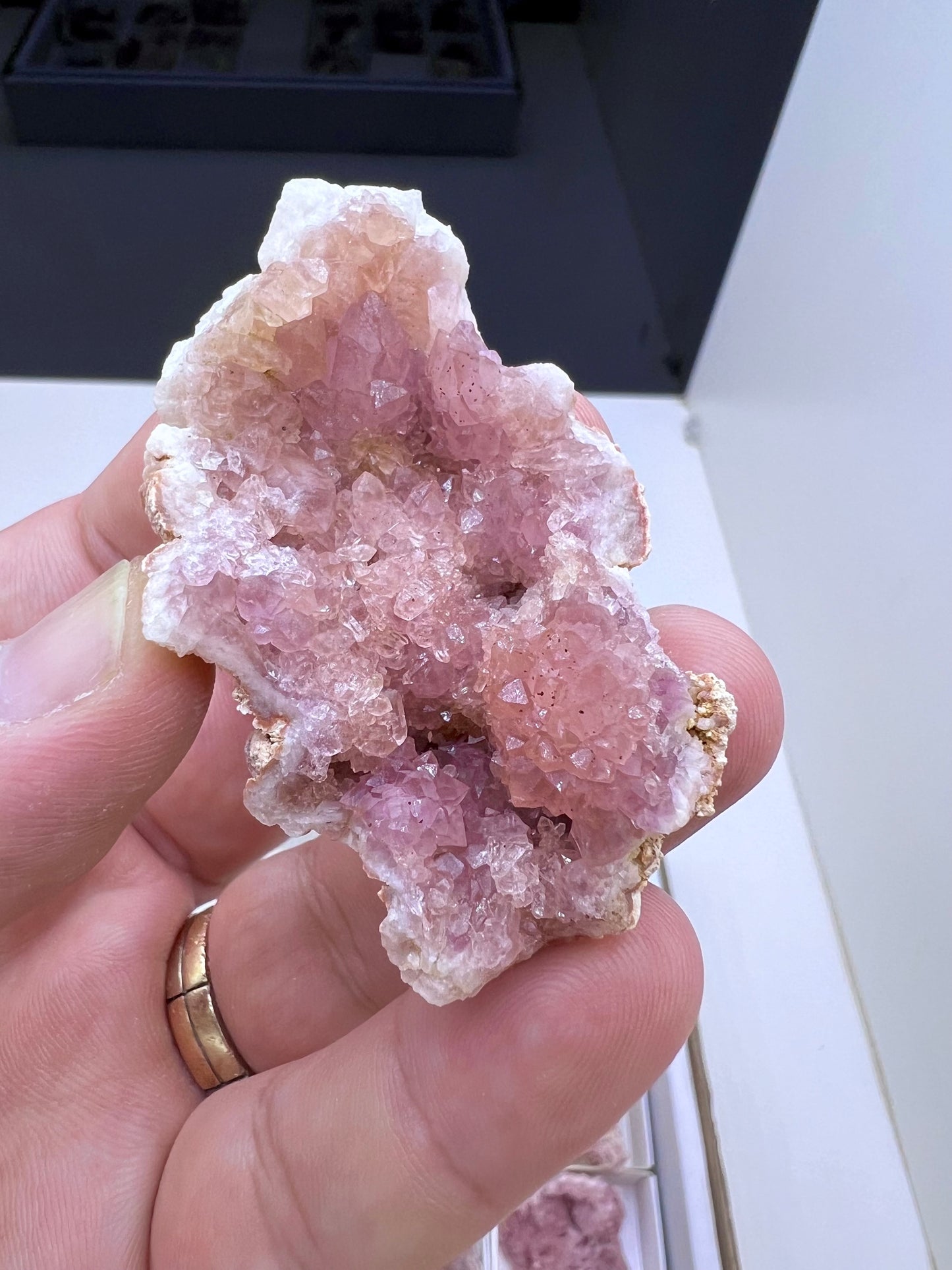 Pink Amethyst Crystal Specimen Lot - 12 Pieces