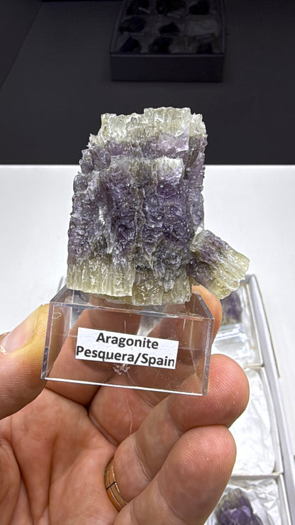 Purple Aragonite Specimen Lot