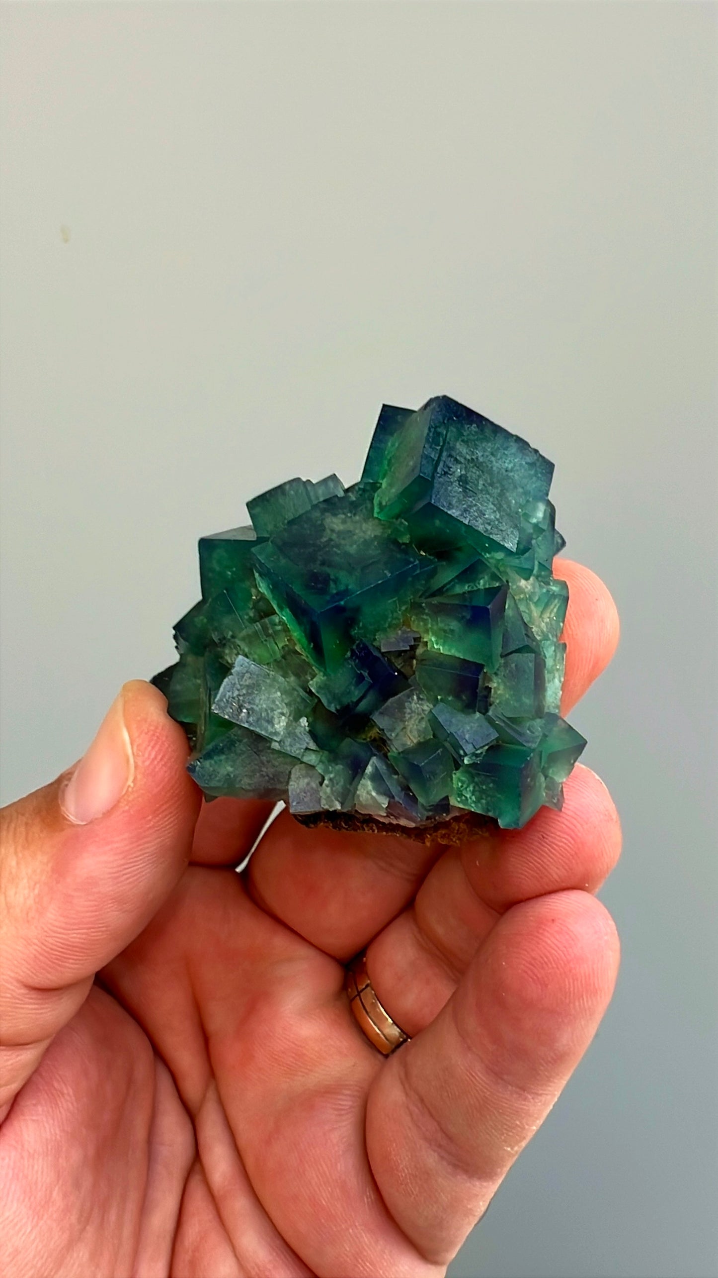 Color Change Green-Purple Fluorite  Crystal Lot