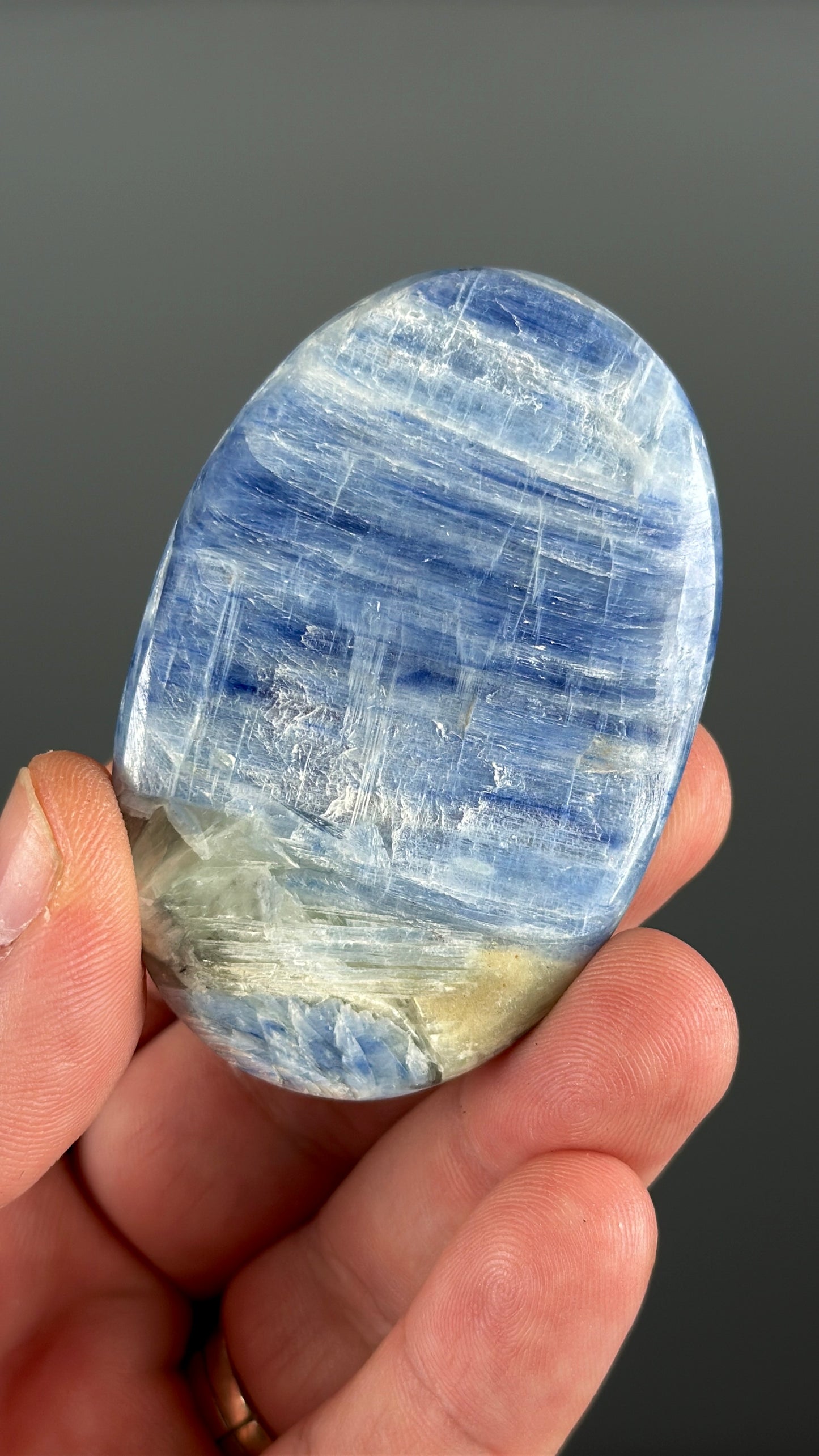 Blue Kyanite Crystal Palm Stone Lot