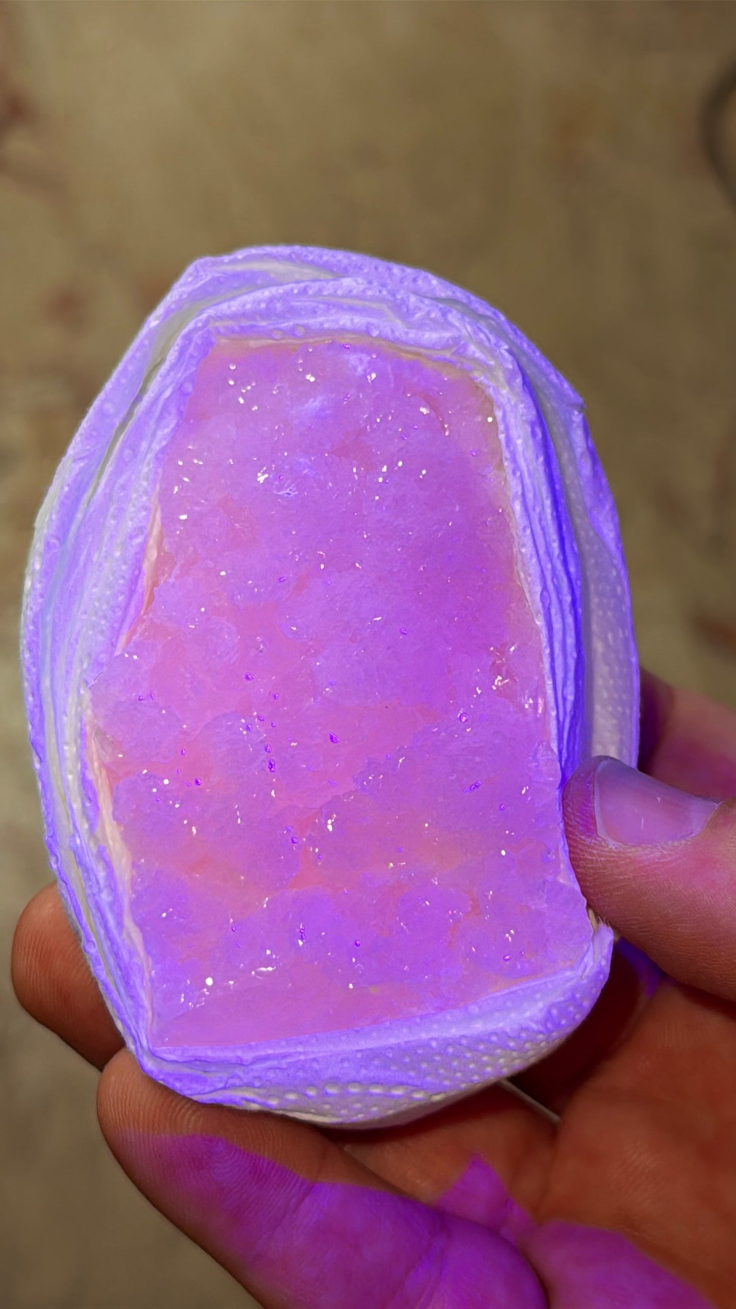 UV Pink Mangano Calcite Crystal Lot