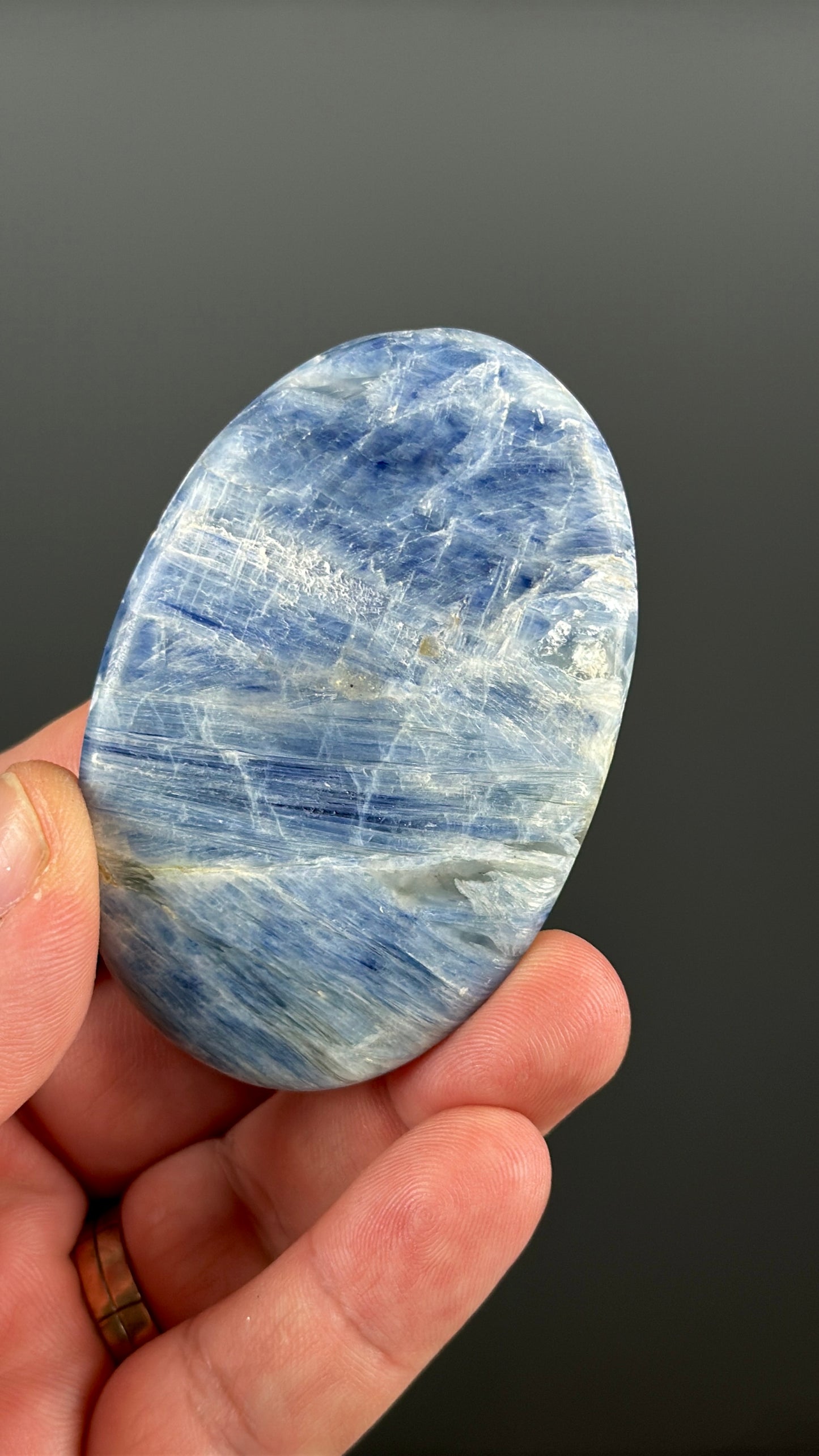 Blue Kyanite Crystal Palm Stone Lot