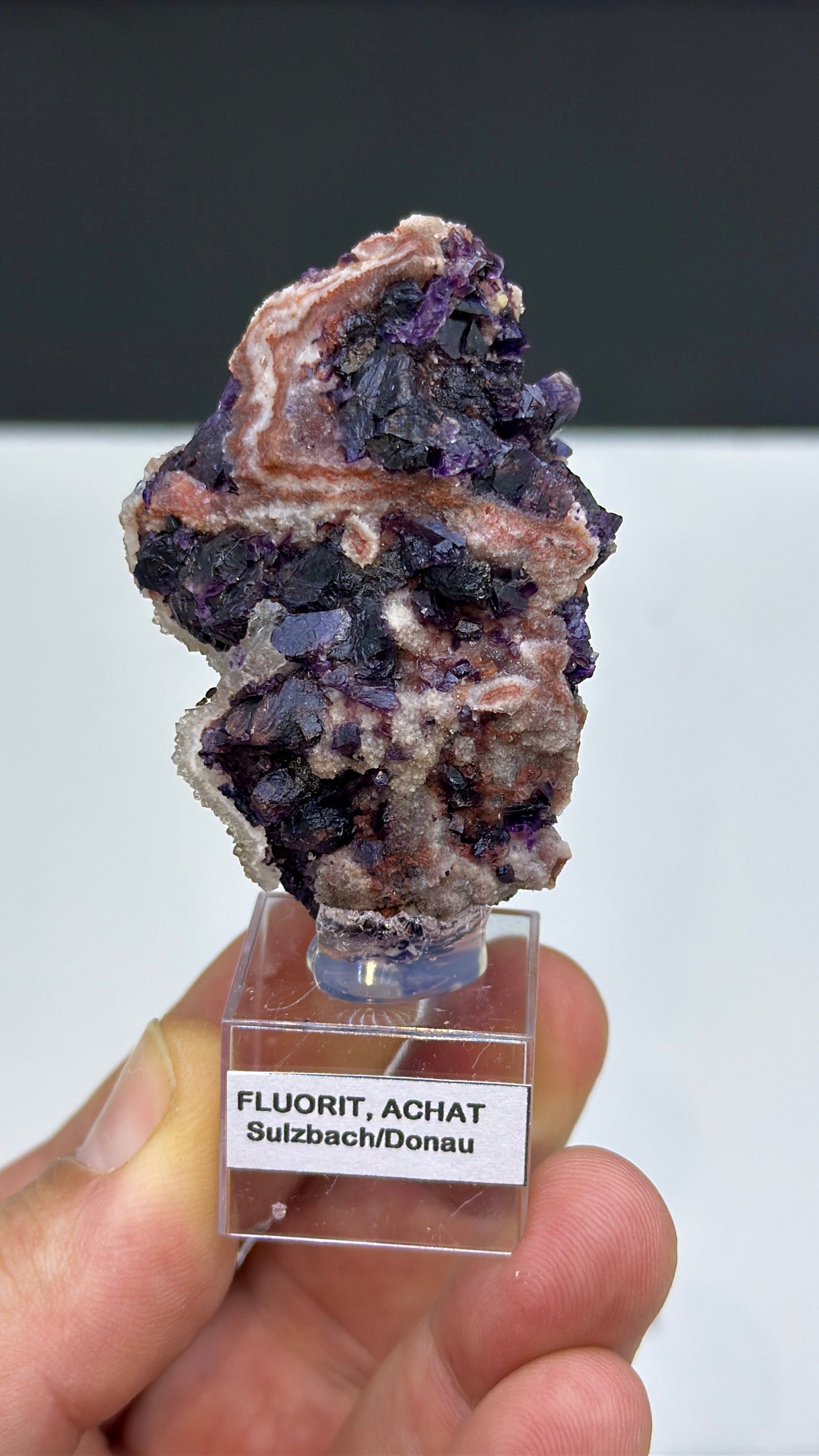 Purple Fluorite with Druzy Chalcedony Lot