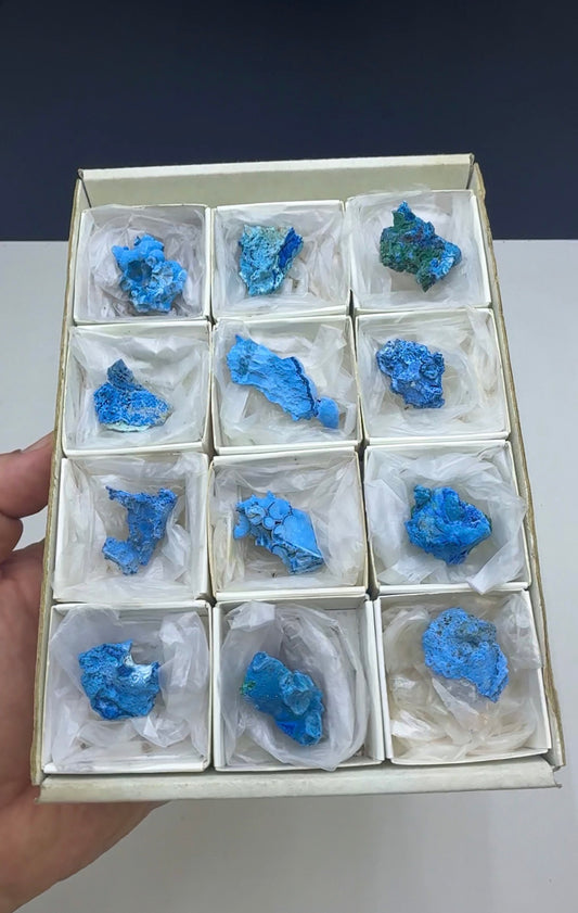 Blue Shattuckite Specimen Lot