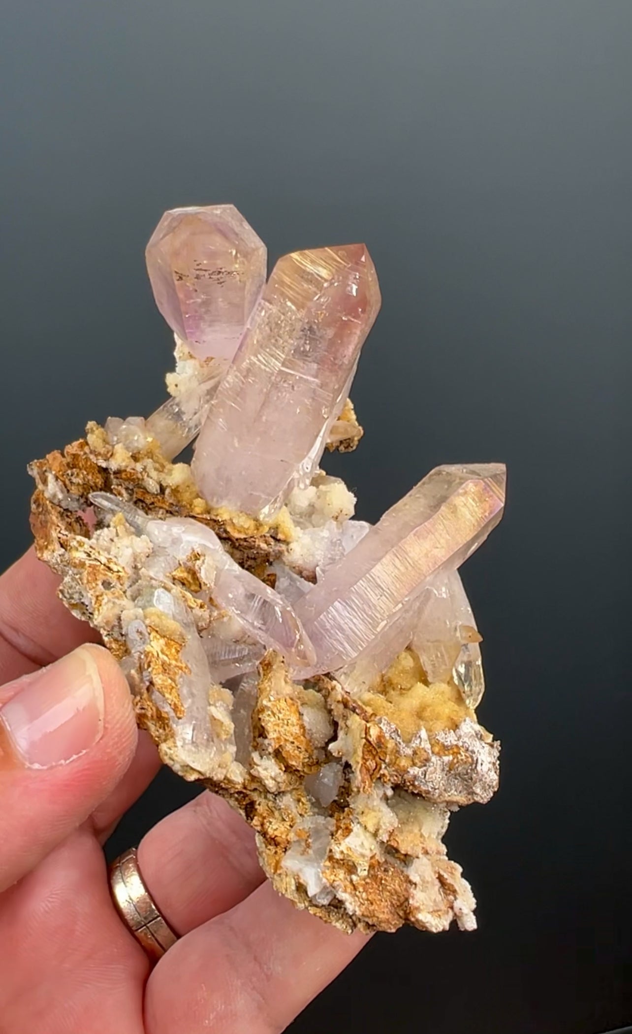 Irisdecent Vera Cruz  Amethyst Crystal Specimen