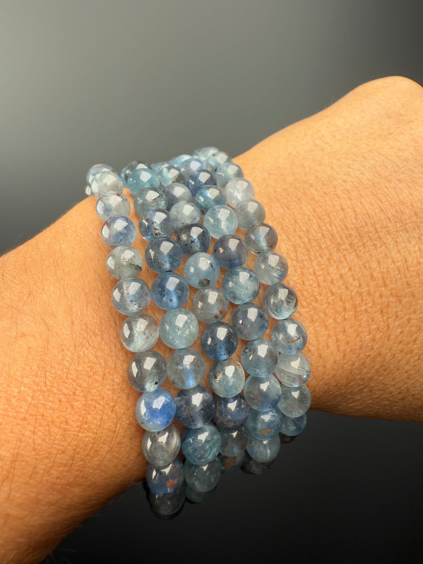 6 MM Kyanite Bracelets (5 Pieces)