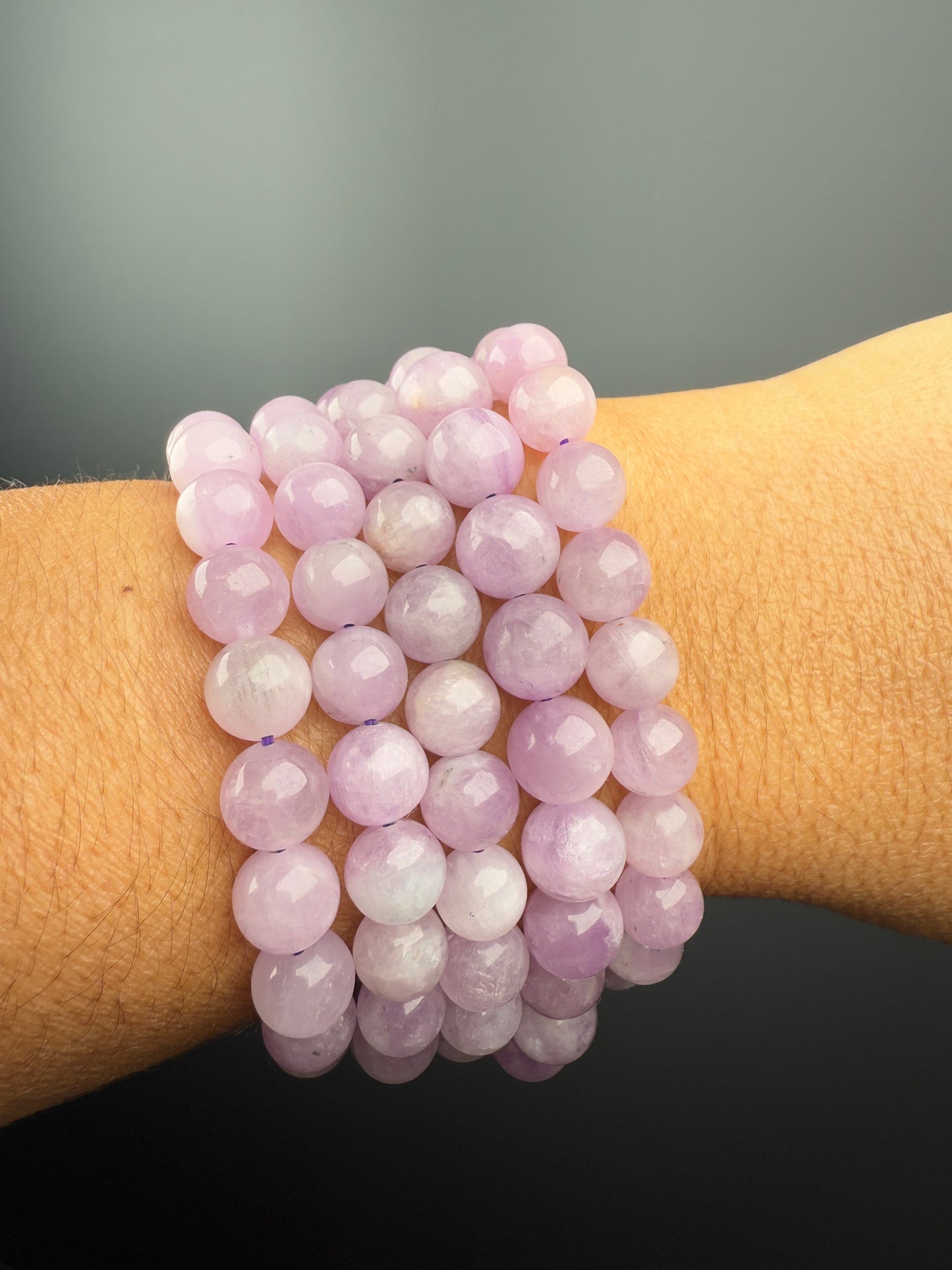 8 MM Kunzite Bracelets (6 Pieces)