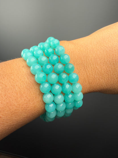 8 MM Amazonite Bracelets (4 Pieces)