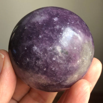 New Stock! Lilac Lepidolite (Mica) Sphere, Lepidolite Sphere