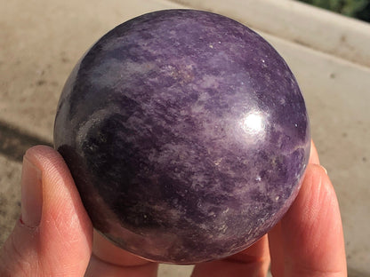 New Stock! Lilac Lepidolite (Mica) Sphere, Lepidolite Sphere